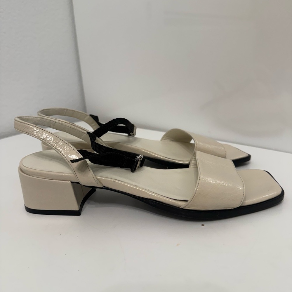 NWOT PALOMA WOOL Margaret Block Heel Sandal in Black size 39 - Picture 4 of 7